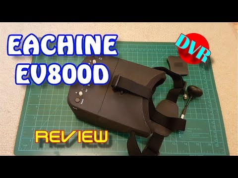 Eachine EV800D 5.8G 40CH Diversity FPV Goggles Review