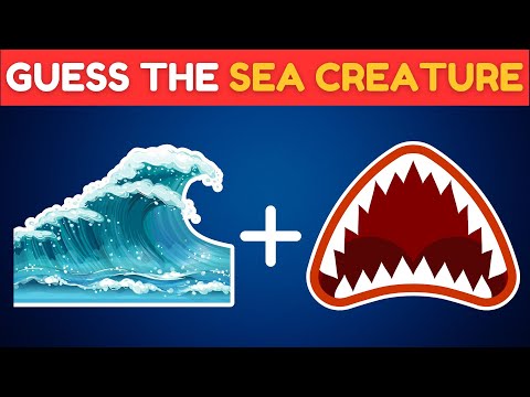 Quiz Time for Smartest Kids   🌊🐙🐬Guess The Sea Creature by Emojis