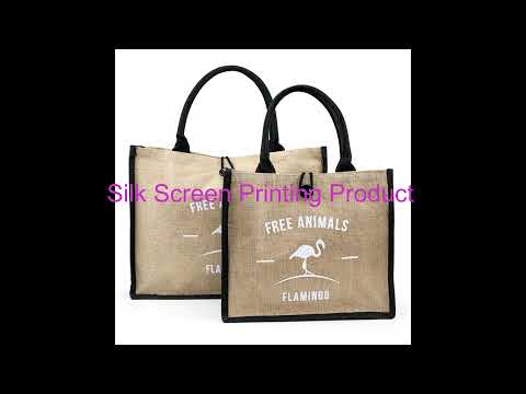 Burlap Shopping Storage Handbag Reusable Quality Cotton Linen Tote Grocery Jute Bag factory