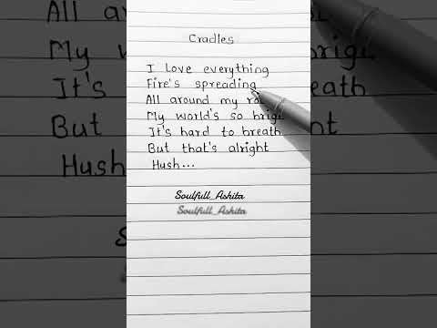 Cradles #lyrics #songlyrics #lyricvideo #shorts #music