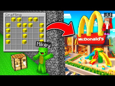 Mikey and JJ Cheated With //MCDONALD'S Build Battle in Minecraft (Maizen)