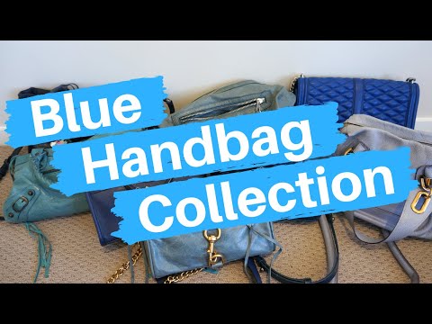 All The Blue Bags In My Handbag Collection