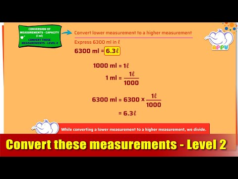 G5 - Module 14 - Ex 2 - Convert these measurements - Level 2 | Appu Series | Grade 5 Math Learning