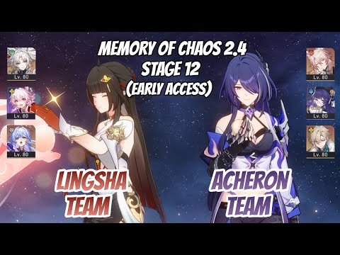 Lingsha x Feixiao & Acheron Team Memory of Chaos Stage 12 (3 Stars) | EARLY ACCESS