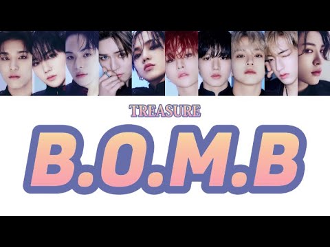 TREASURE 'B.O.M.B' [日本語訳/カナルビ/パート割/和訳/日本語字幕]#treasure #reboot #트레저#bomb