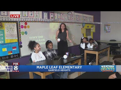 Fox 8 Weather Class explores why we have different seasons at Maple Leaf Elementary School