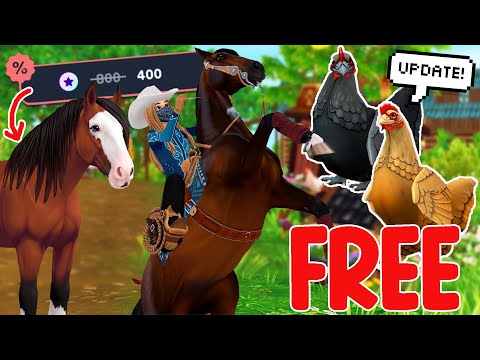 HORSE BAZAAR DISCOUNTS, FREE PETS, & MORE!! STAR STABLE CAMP WESTERN UPDATE!!