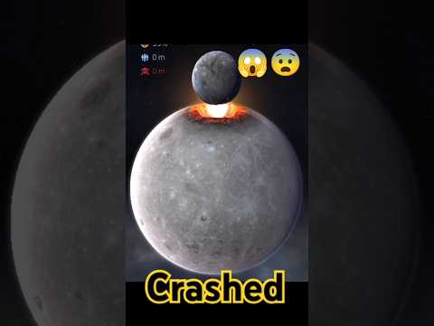 moon vs moon !!!! #shorts #mooncrash #universe #crashed  #space