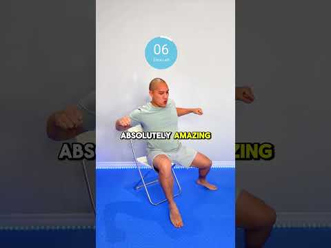 One Minute Low Impact Jacks Exercise fro Beginners #beginnerworkout #chairworkout #homeworkout