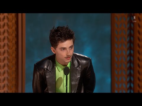 Timothée Chalamet: Award Acceptance Speech | The 31st Annual SAG Awards