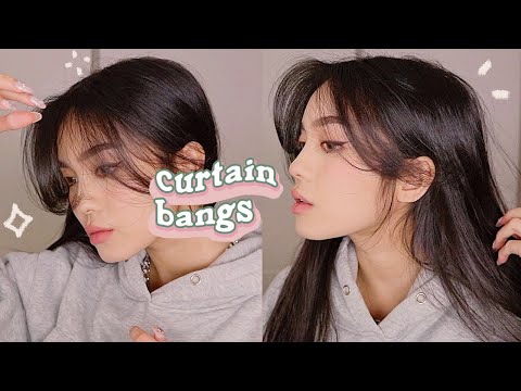 HOW TO STYLE CURTAIN BANGS + LAYERS  💫 HAIR TUTORIAL