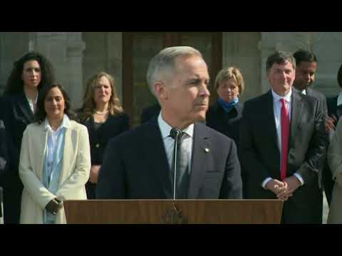 Newly sworn Prime Minister Mark Carney speaks to reporters | APTN News