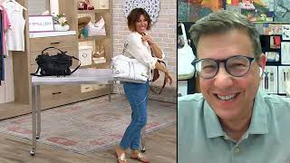 LODIS Leather Nikki Satchel on QVC