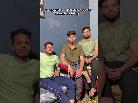 Pakistan team meeting 🇵🇰 after champions trophy 🏆 | most viral comedy 😂 #shorts #ytshorts