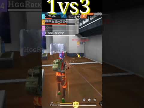 1vs3 Destroyed in#shorts #shorts Fiee #freefire #sk😂status s21v #gaming  viral ❤️