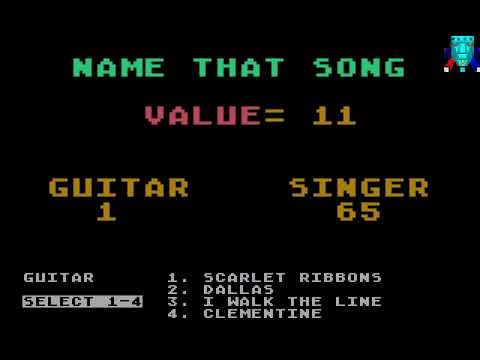 Atari 800 Game: Name that Song (1980 Quality Soft)