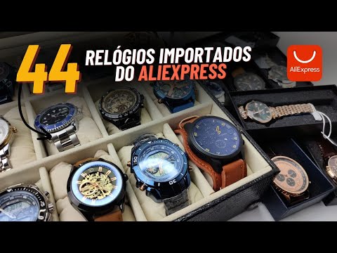 44 RELÓGIOS QUE COMPREI NO ALIEXPRESS - Valeu a pena?