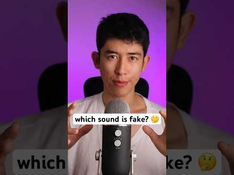 which sound is fake? 🤔 #asmr