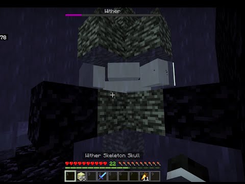 No armor wither killer, full survival in Bedrock Edition. 1.18+ #shorts