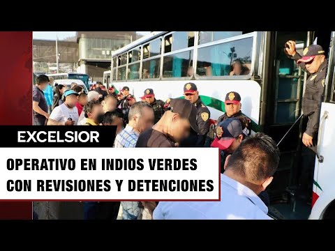 Operativo sorpresa en paradero Indios Verdes: Revisan mochilas y se llevan a uno