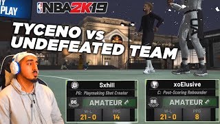 Tyceno vs UNDEFEATED 21-0 TEAM in NBA2K19!