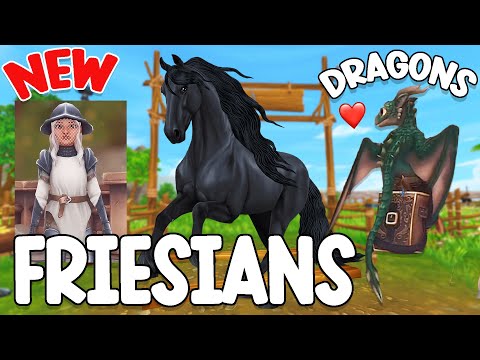 NEW FREISIAN HORSES, DRAGON PETS, NEW SETS & MORE SPOILERS!! (PRICE, GAITS, COAT COLORS STAR STABLE)