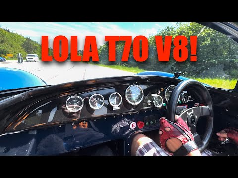 Lola T70 with 550HP Corvette V8 Engine! Onboard Ride Around The Nürburgring!