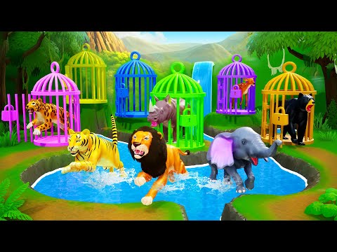 Animals Epic Escape Challenge: Breaking Out of Cages | Wild Adventures Lion Tiger Bear Elephant