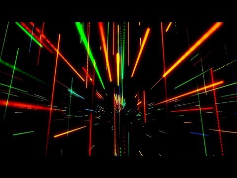 Motion Graphics Neon Light Lines 4K Disco VJ Loop Footage | Videohive