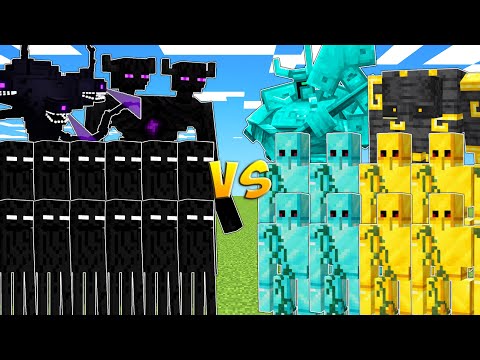 ENDERMEN vs DIAMOND & GOLD ARMY