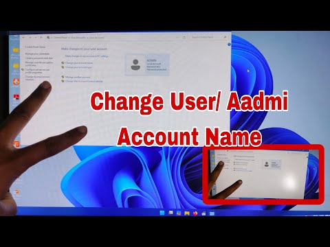 How to Change Administration User/ Aadmi Account Name in Windows11#Macnitesh#2025