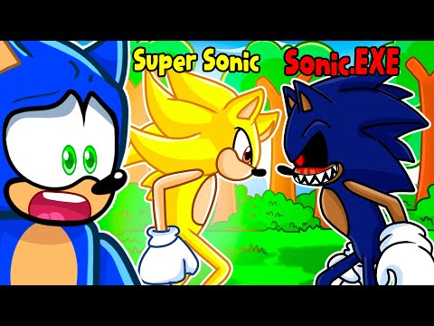 Reacting to SUPER SONIC vs SONIC.EXE!