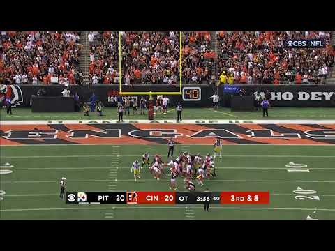 Bengals Miss Game Winning Field Goal vs Steelers In Overtime