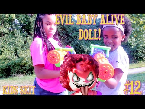 THE EVIL BABY ALIVE DOLL SKIT #12 ( WATER BALLON ATTACK!)