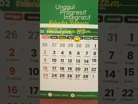 Kalender Februari 2025 gak ada liburnya #liburnasional #kalender #libur