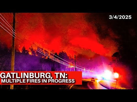 GATLINBURG, TN: MULTIPLE WILDFIRES Break Out In Sevier County |PITTMAN CENTER, BLUFF MTN|