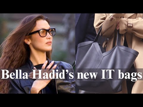 Bella Hadid's new IT Bags & what the girls are wearing ft YSL Y Tote, Valentino, Coach & More