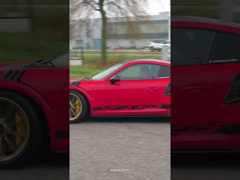 MENTAL Porsche GT3RS Launch with FLAME!