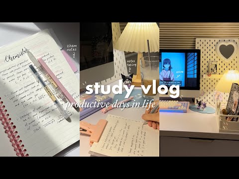 productive study vlog📓🌷notes taking, studying Japanese, new keeb, coffee making ft. Dustsilver