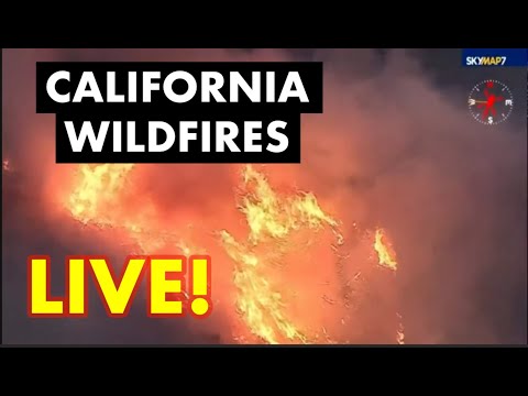 LIVE: CALIFORNIA Wildfires Spread as Thousands Evacuated (R$E)