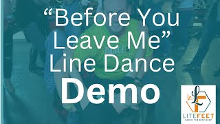 Before You Leave Me Line Dance