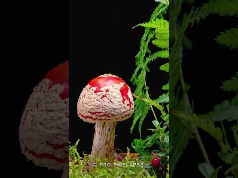 FLY AGARIC: How to Grow in a Time Lapse #shorts