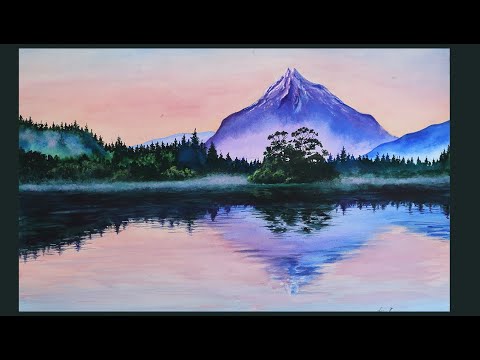 Mount Taranaki | Watercolor Painting