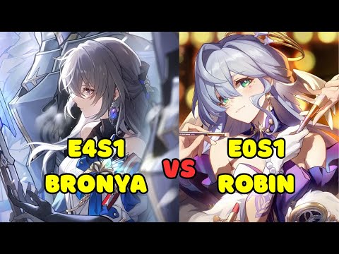 E4S1 Bronya vs E0S1 Robin ft. E0S1 Feixiao Comparison | Apocalyptic Shadow 2.5