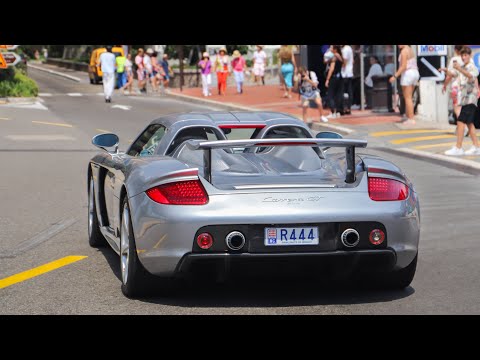 Supercars in Monaco! Carrera GT, LOUD Novitec 812 GTS, Koenigsegg ONE1, Blue LaFerrari, Revuélto..