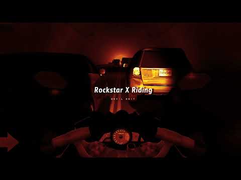 Rockstar X Riding - Riding || Aesthetic Status Video ( Slowed & Reverb )