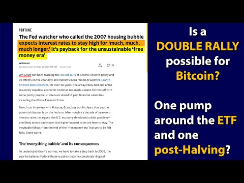 🔵 Is a DOUBLE RALLY possible for Bitcoin in 2024? "Higher for Longer?"