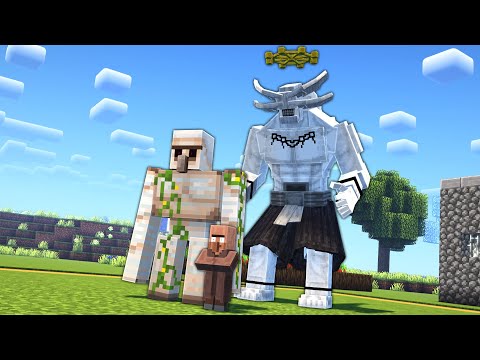 Surviving Minecraft Jujutsu Craft Mod With Villagers!