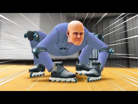 I Found The Most CURSED ROLLERBLADING GAME! (Get To Work)