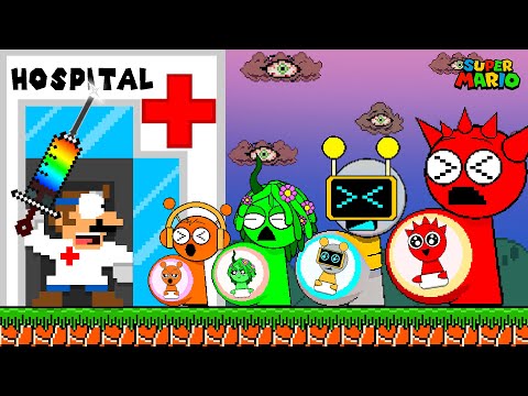 Dr. Mario Open a Hospital to Save the Pregnant Sprunki Team | Game Animation